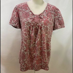 Lane Bryant Cotton V Neck Top